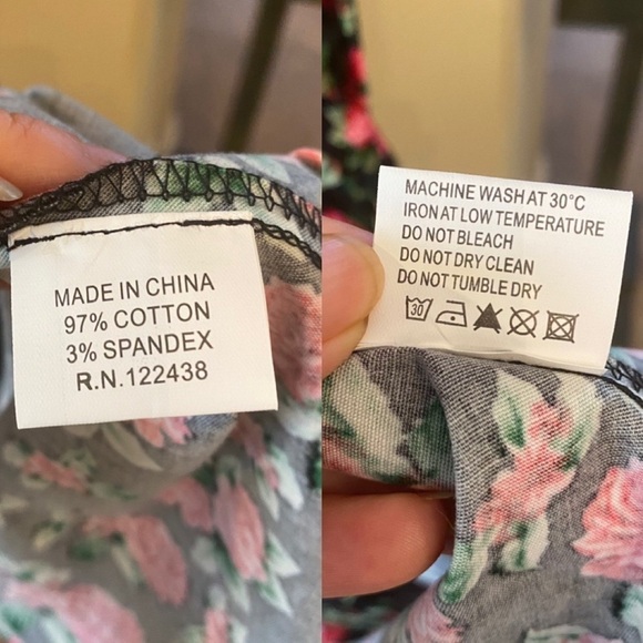 NWT~WHISPERING IVY Women Retro Floral Button Front Tie Waist Midi Dress Size 4 - Picture 9 of 9